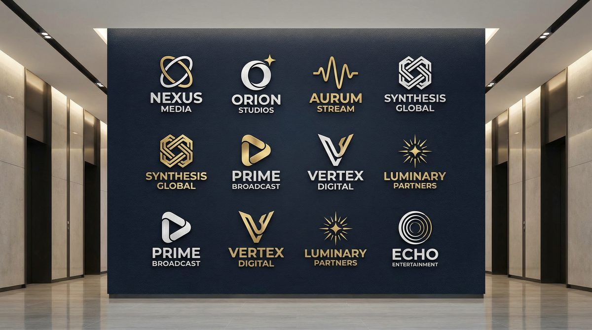 男同网合作影视品牌Logo墙